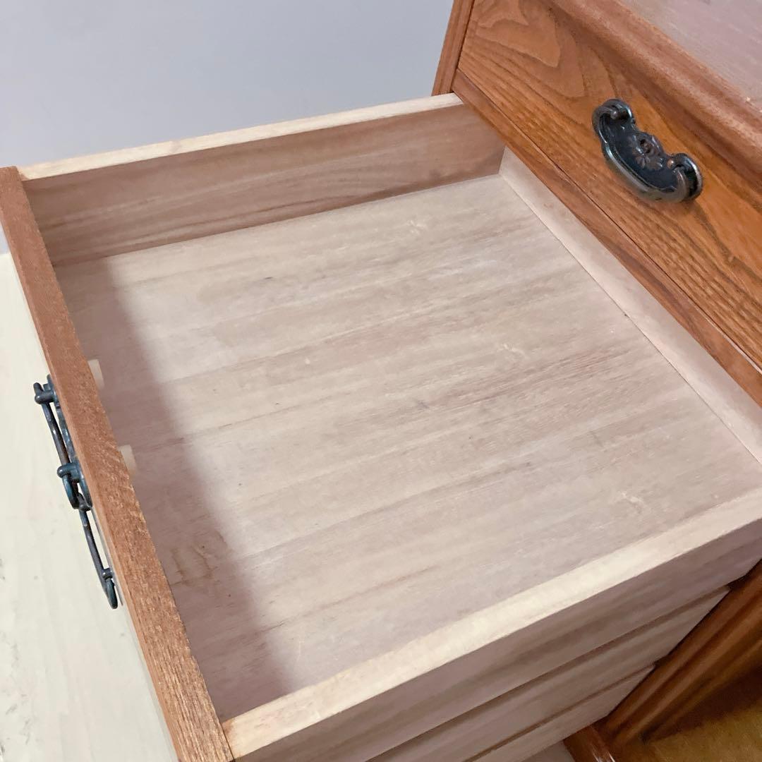 天然木　木製　チェスト　サイドチェスト　サイドラック　ローボード　箪笥