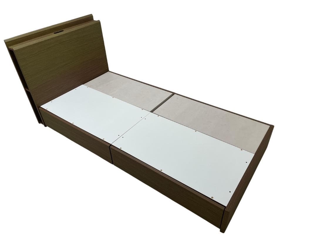 大阪京都限定 美品 ニトリ 収納付き シングルベッドフレーム