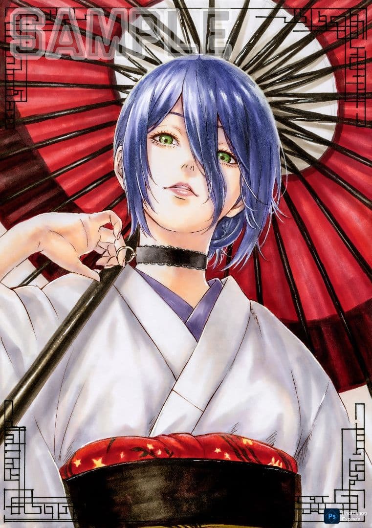 手描きイラスト ファンアート チェンソーマン レゼ B5