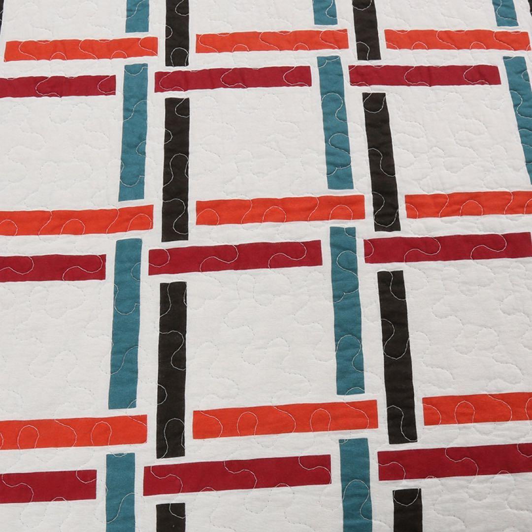 キルトベッドカバー3点セット綿マルチカバー キルティング 907