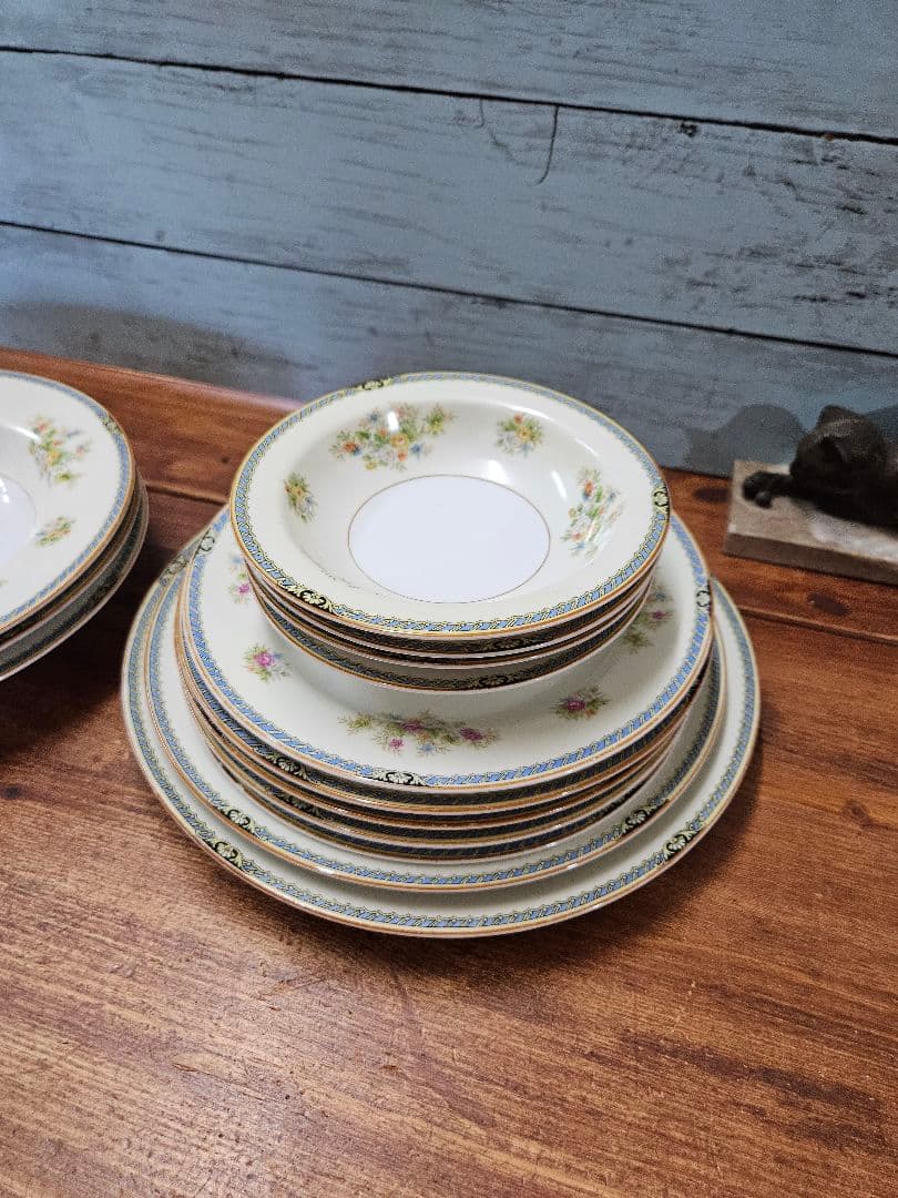 オールドノリタケ Rose China プレート 14枚セット アンティーク