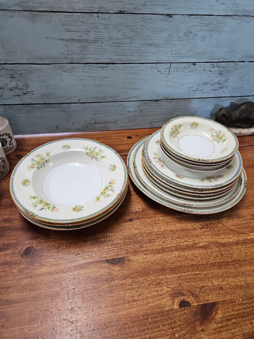 オールドノリタケ Rose China プレート 14枚セット アンティーク