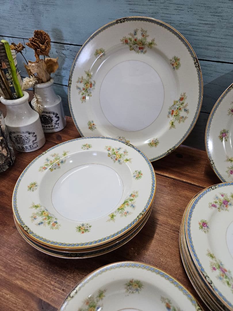 オールドノリタケ Rose China プレート 14枚セット アンティーク