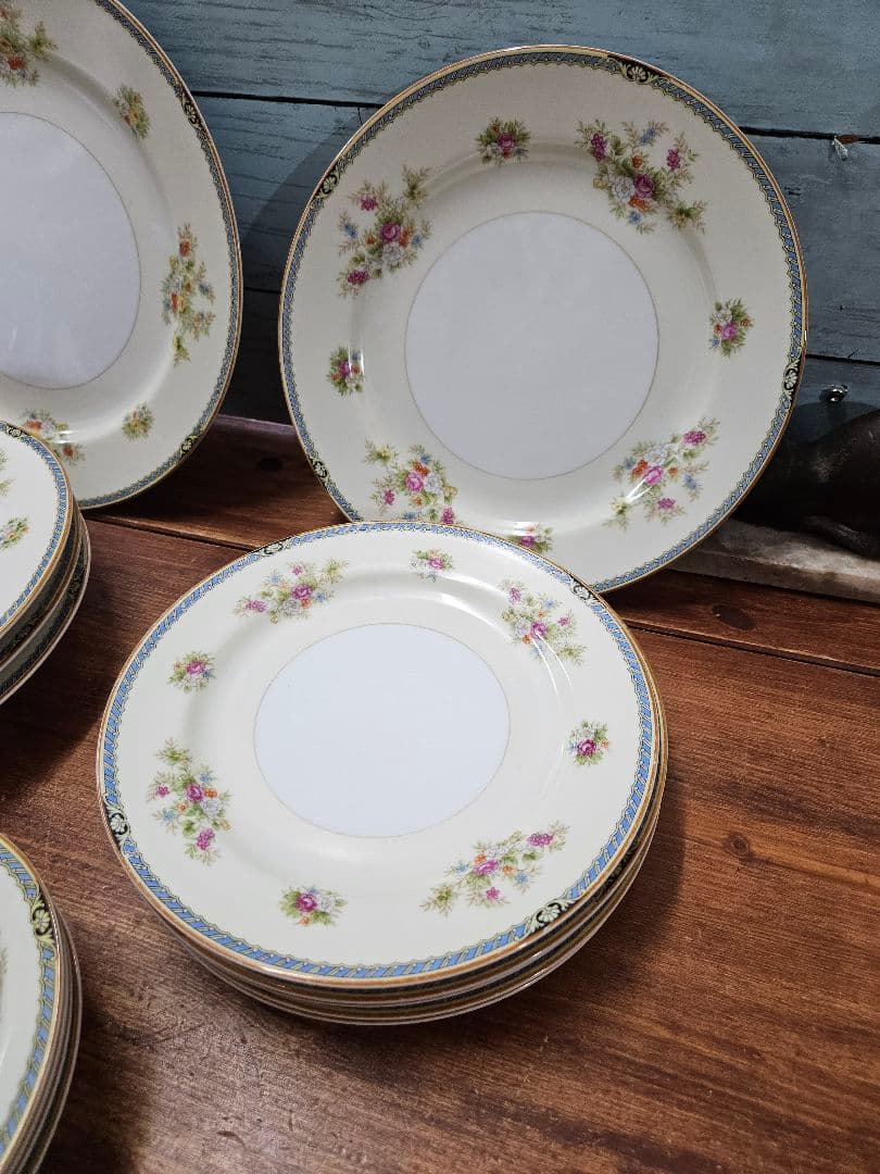 オールドノリタケ Rose China プレート 14枚セット アンティーク