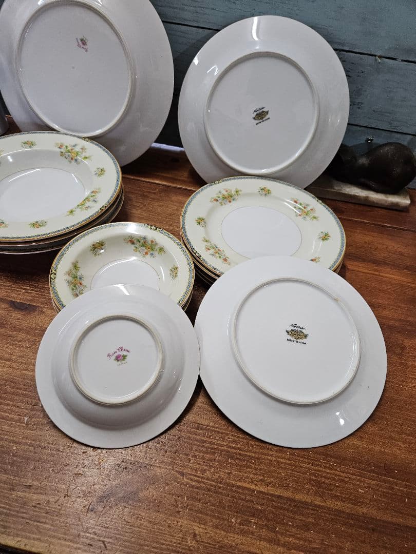 オールドノリタケ Rose China プレート 14枚セット アンティーク