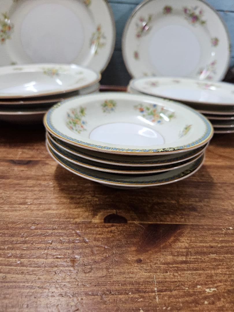 オールドノリタケ Rose China プレート 14枚セット アンティーク