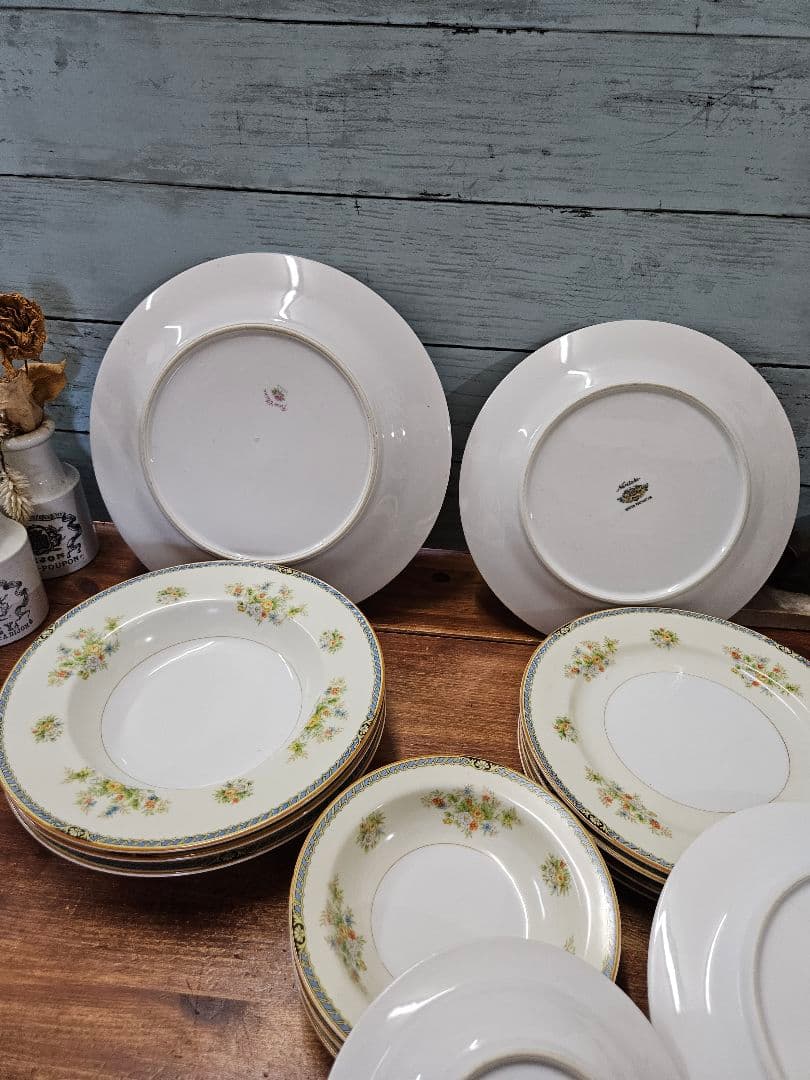 オールドノリタケ Rose China プレート 14枚セット アンティーク