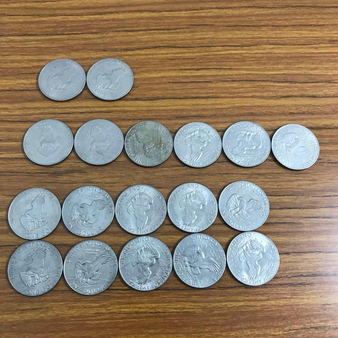 アイゼンハワー 1ドル 大銀貨 1971-1974 18枚