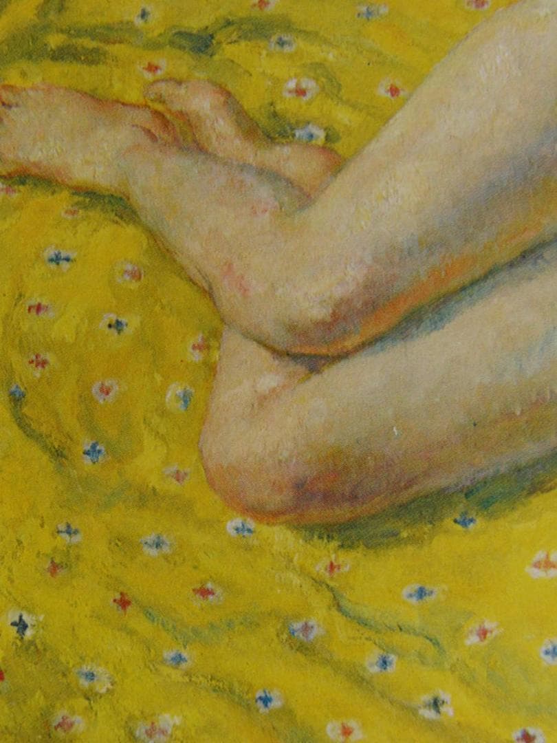 田辺至、【横臥裸婦】希少な額装用画集より、厳選、新品額装、マット額装付、状態良好