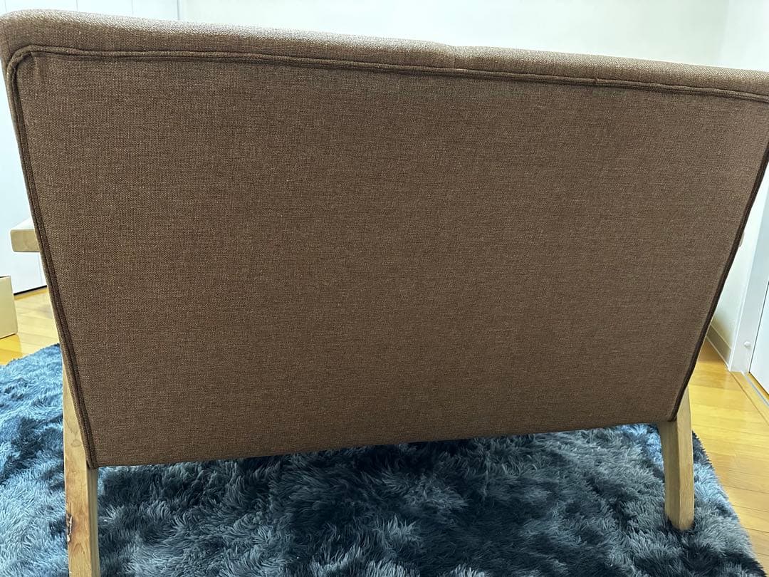 2人掛け コンパクトソファ ブラウン