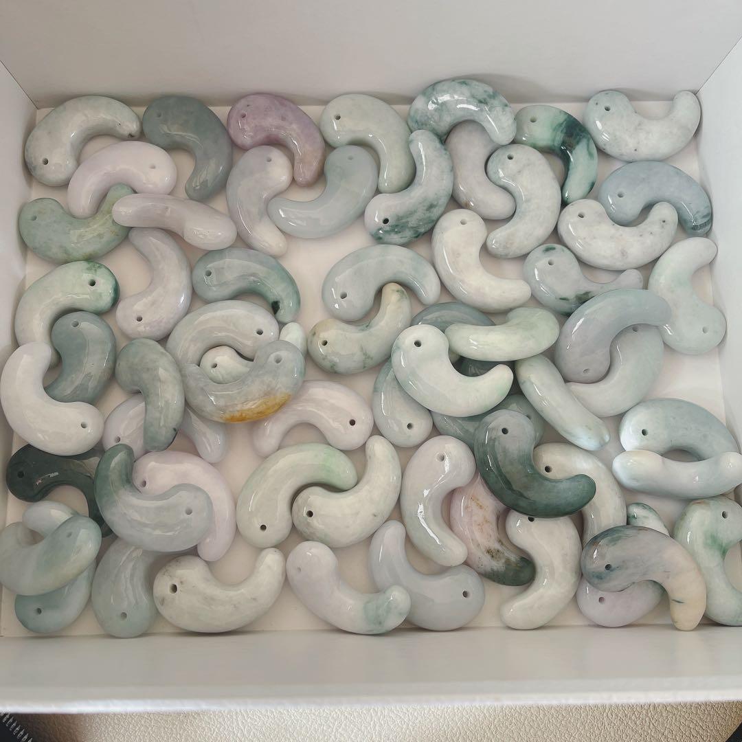 オーダー品】勾玉2種類 青瑪瑙と翡翠