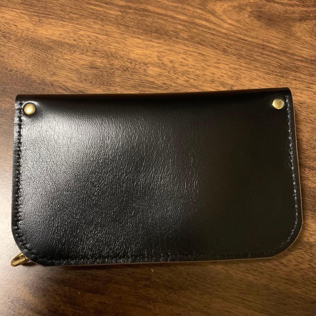 トラッカーウォレット　2層　ミドル　horseleather 素仕上げ
