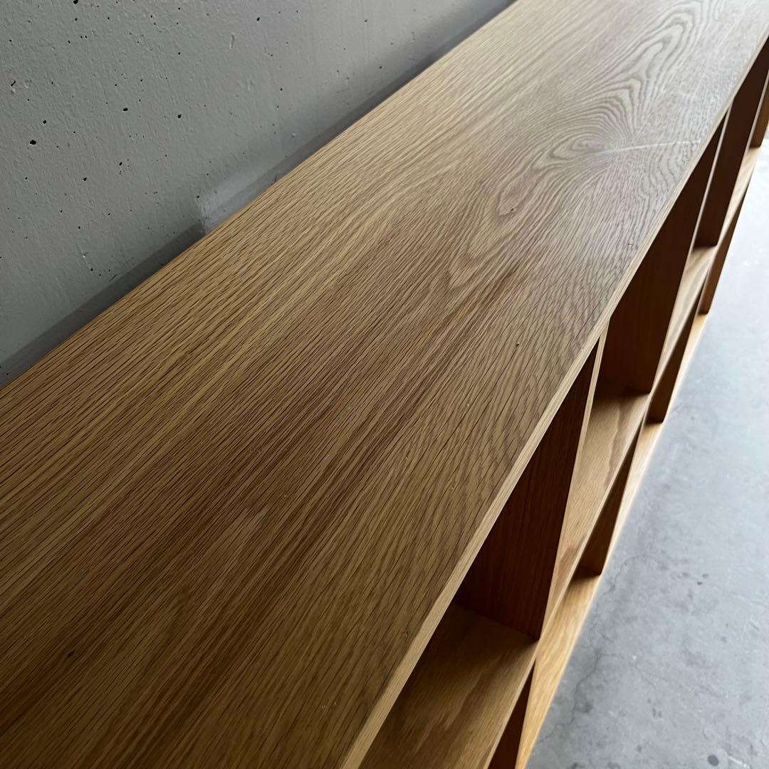 美品★無印 スタッキングシェルフセット・５段×２列・オーク材