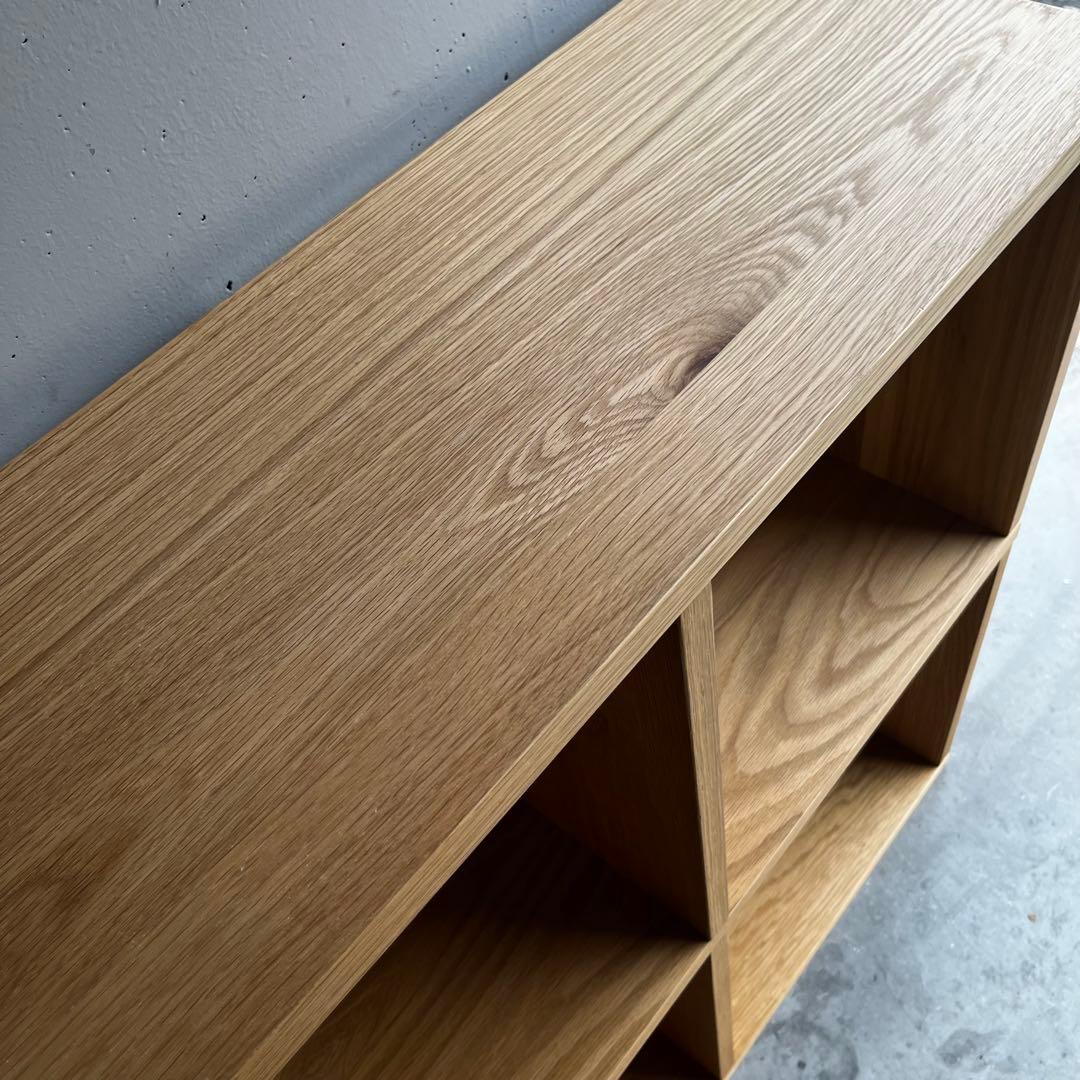 美品★無印 スタッキングシェルフセット・５段×２列・オーク材