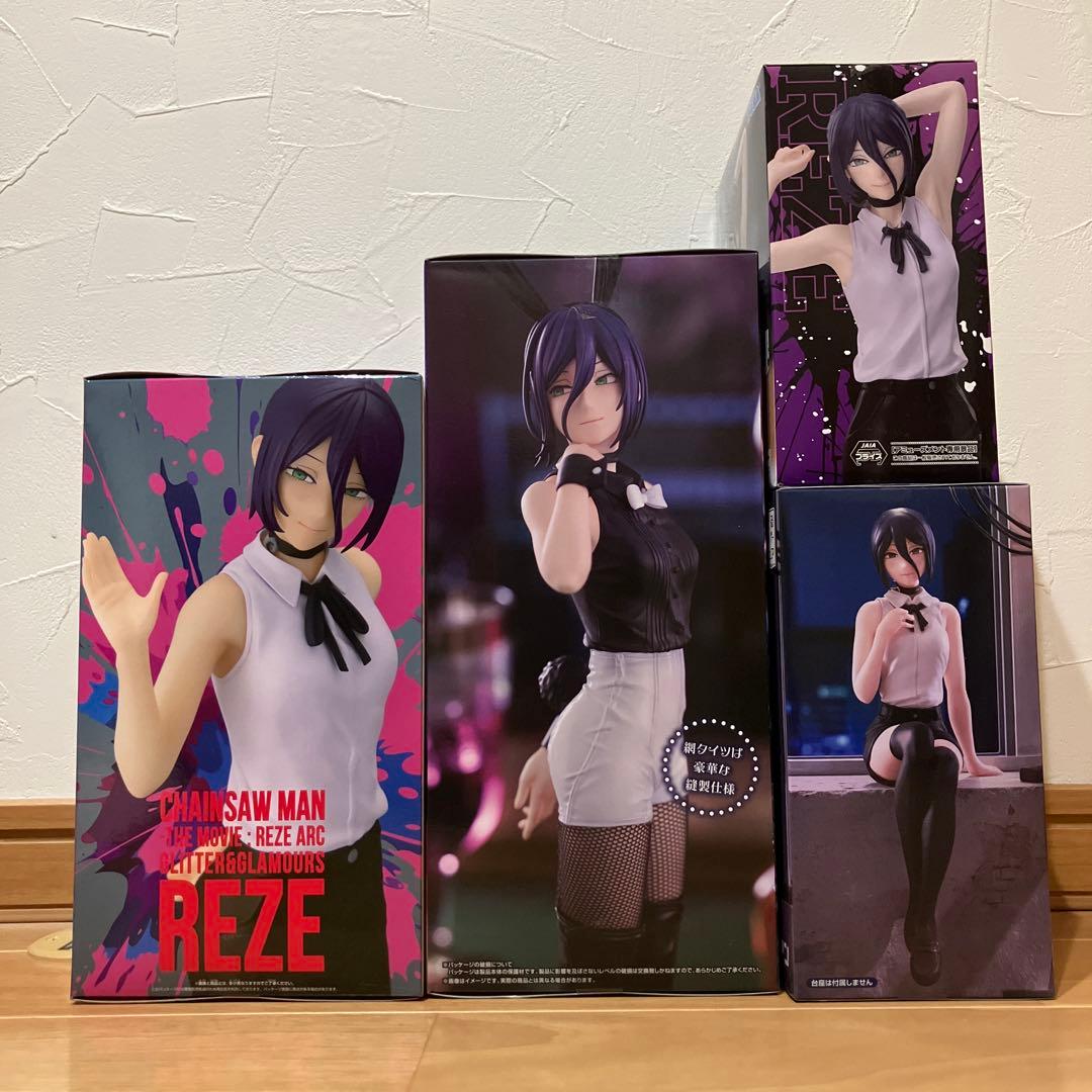 【新品・未開封品】チェンソーマン 劇場版 レゼ篇　レゼフィギュア4種セット