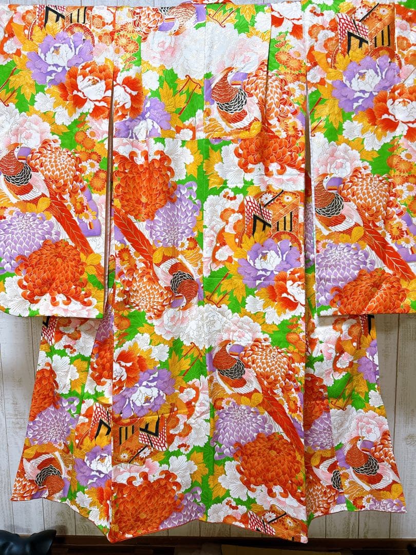 アンティーク柄♡七五三　7歳　女の子　フルセット　一式　レトロ着物