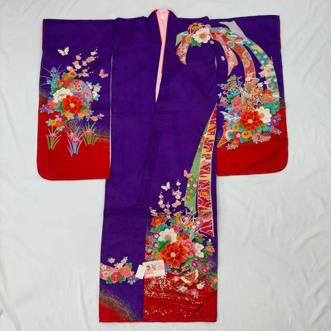 七五三 着物 7歳用 女の子 紫
