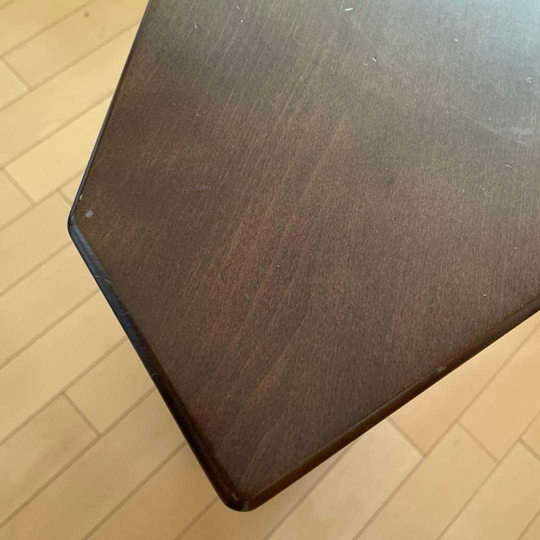 値下げ‼️Karimoku カリモク 三角コーナー電話台 花台 収納棚 ビンテージ