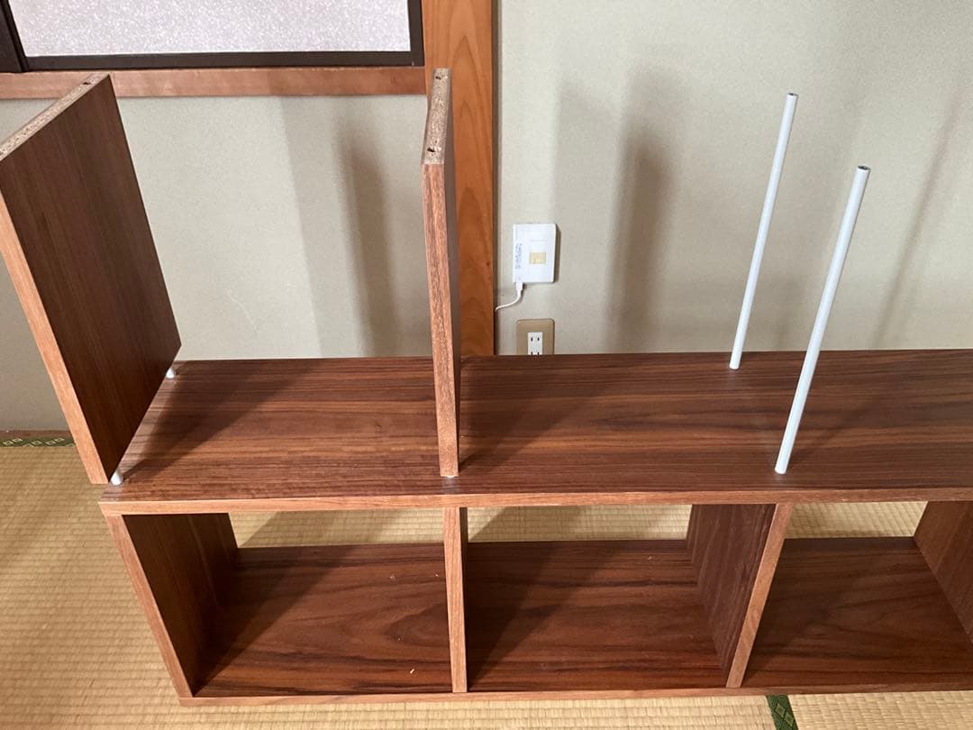 無印スタッキングシェルフ　ウォールナット材