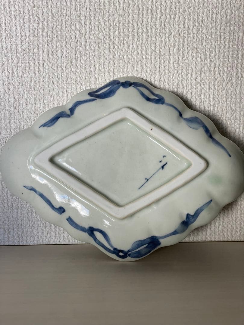 未使用 松浦 ナオコ さん 猫の菱形皿 2枚セット