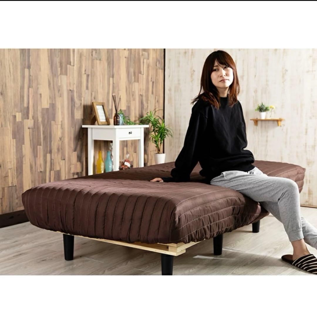 2C ボックスシーツ　脚付きマットレスカバー AATMC-D ブラウン　Y