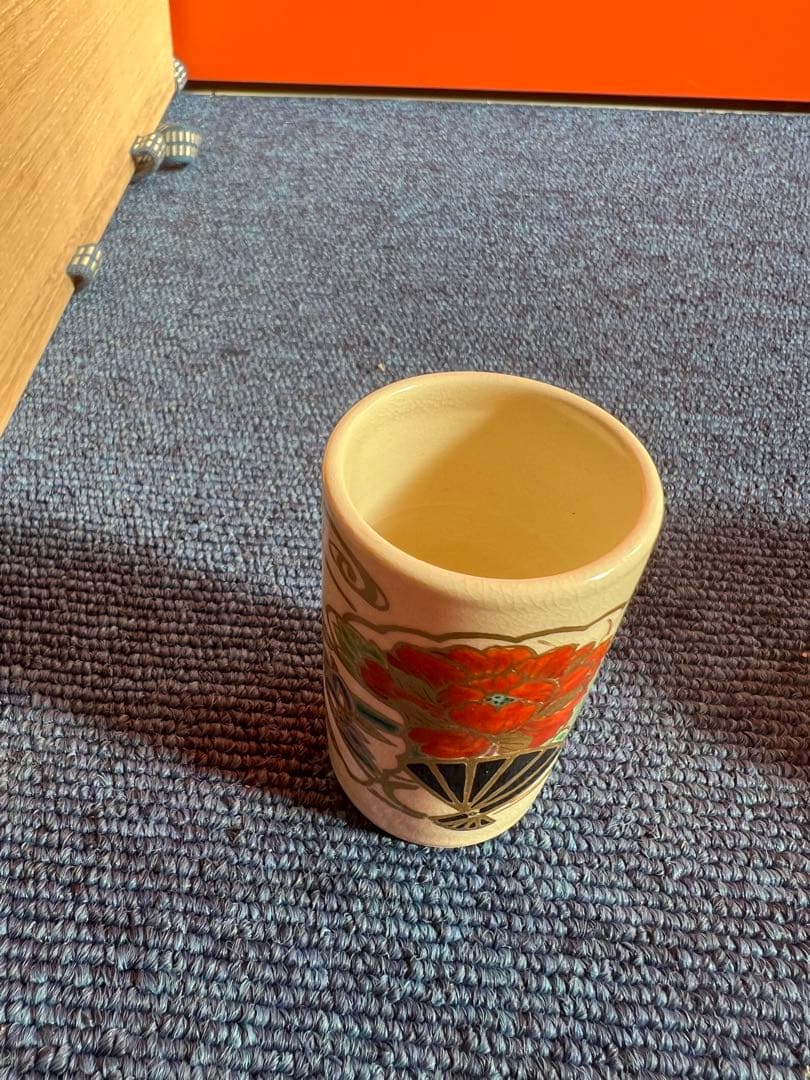 1086 東福窯 中村能久 色絵流水扇面四季草花図 三点揃 未使用 - メルカリ