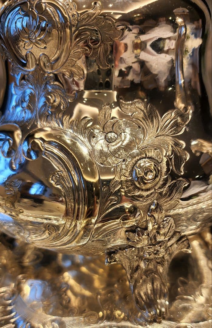 追加画像 純銀P 19 ティーセット 4点 ポット  シルバー アンティーク