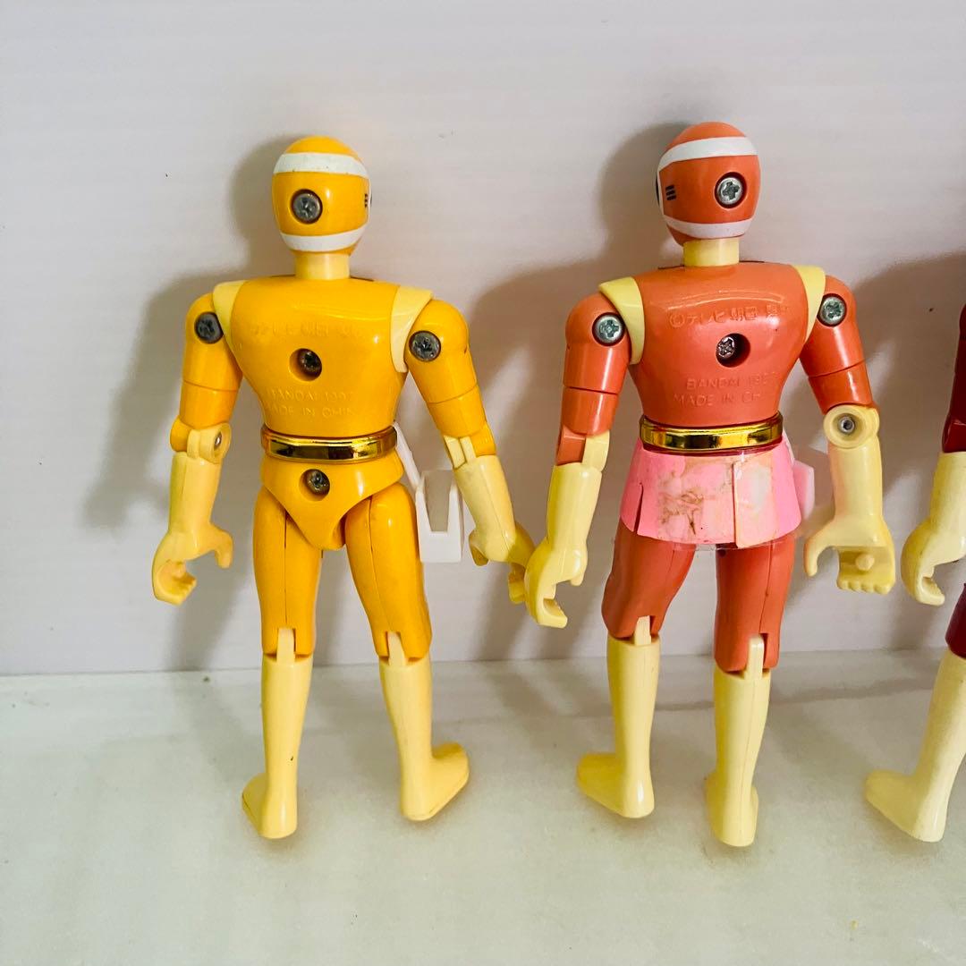 当時物／レア 電磁戦隊メガレンジャー サイバースライダーシリーズ 5体