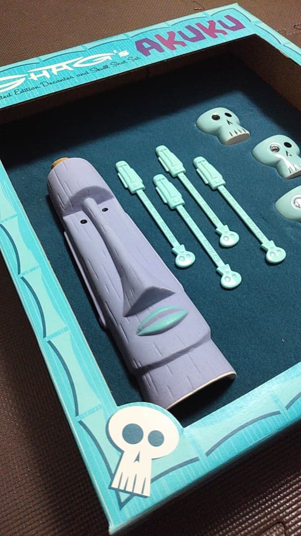 ★稀少★SHAGシャグAKUKU TIKIデキャンター＆スカルショット KAWS