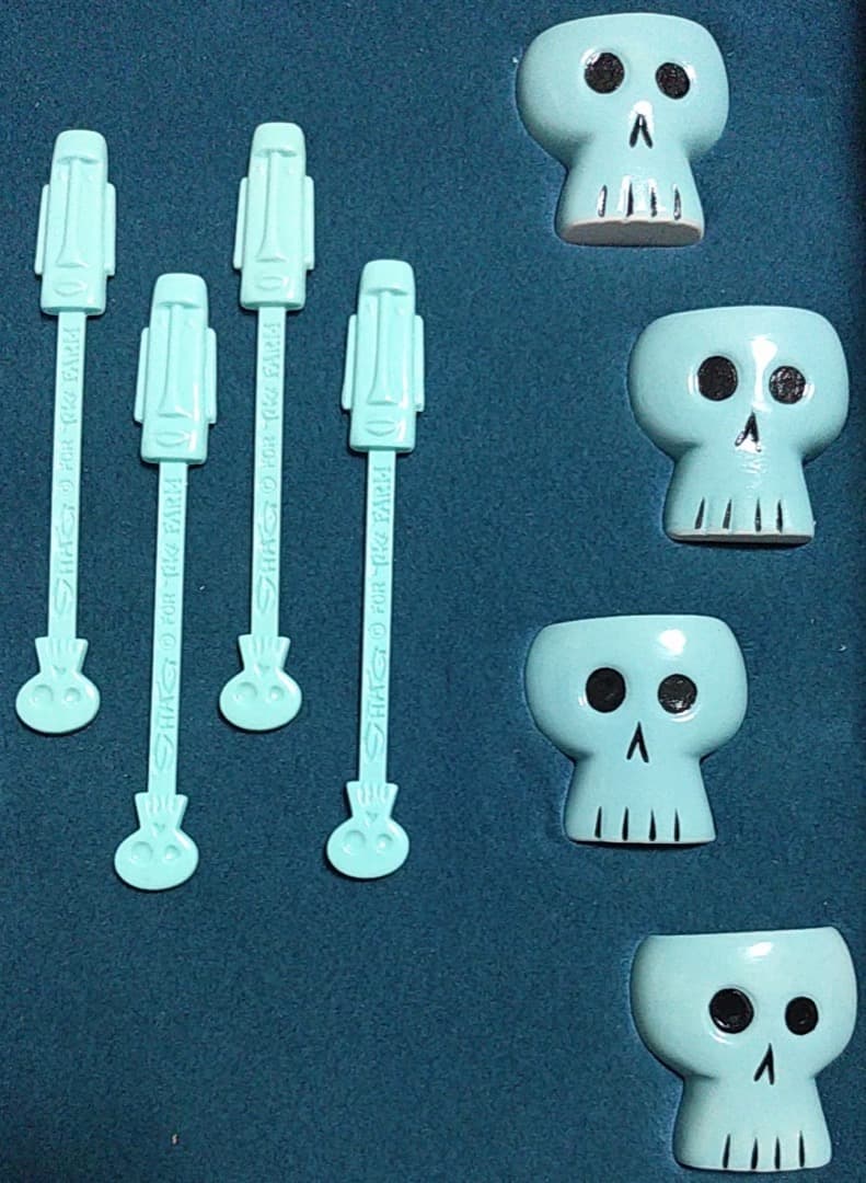 ★稀少★SHAGシャグAKUKU TIKIデキャンター＆スカルショット KAWS