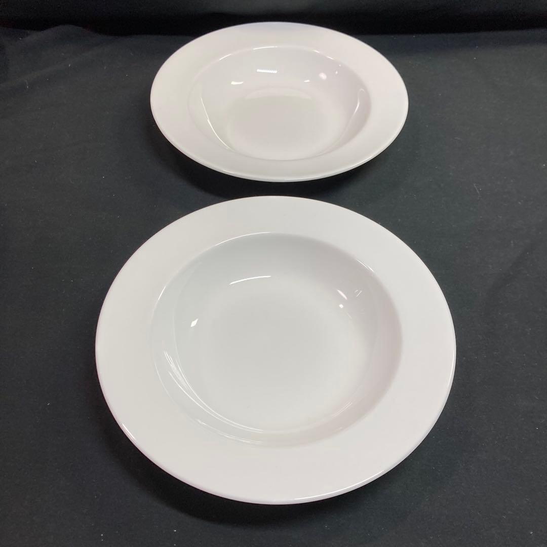 《ウエッジウッド》パスタプレート ホワイトコノート 6枚