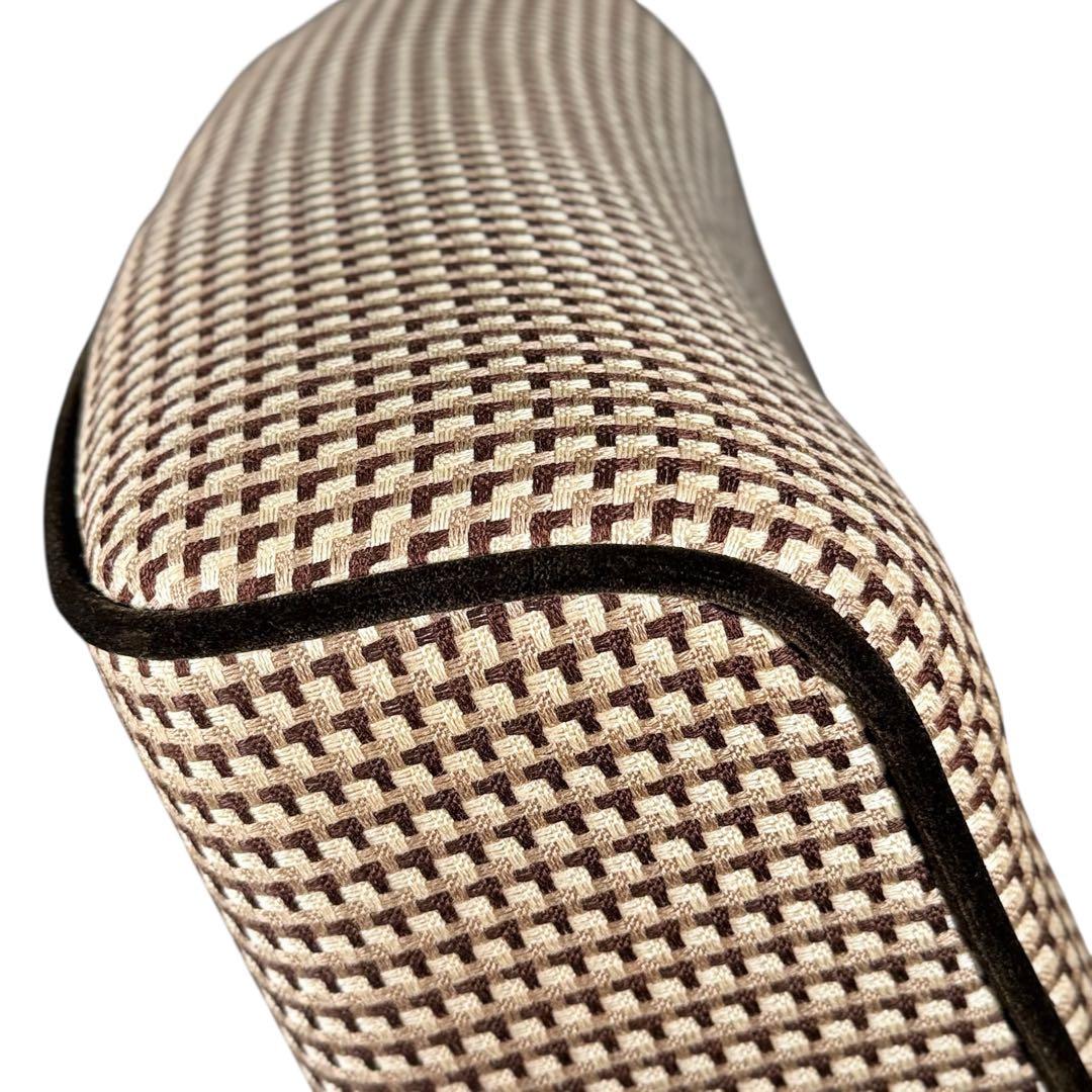 HR788 カリモク60 復刻プレート　総柄　1Pソファ　ベルベット