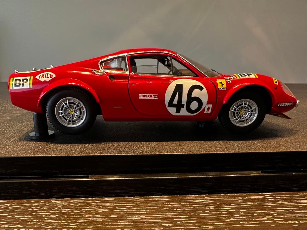 マテル 1/18 フェラーリ DINO 246GT LM1972ルマン エリート - メルカリ