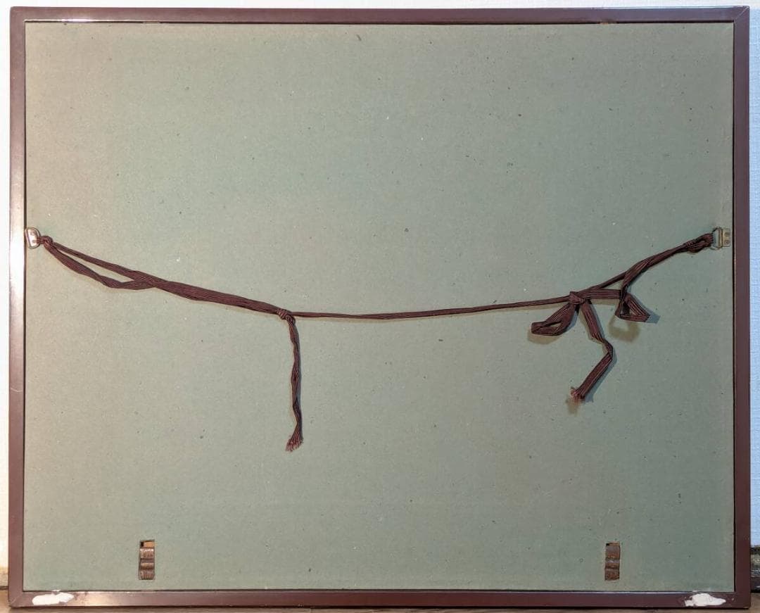 【真作】絵画　津田青楓　日本画8号　かきつばた　上品な和の花画　Z10