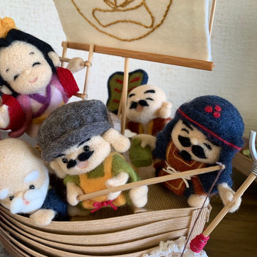 羊毛フェルト 宝船 七福神 - メルカリ