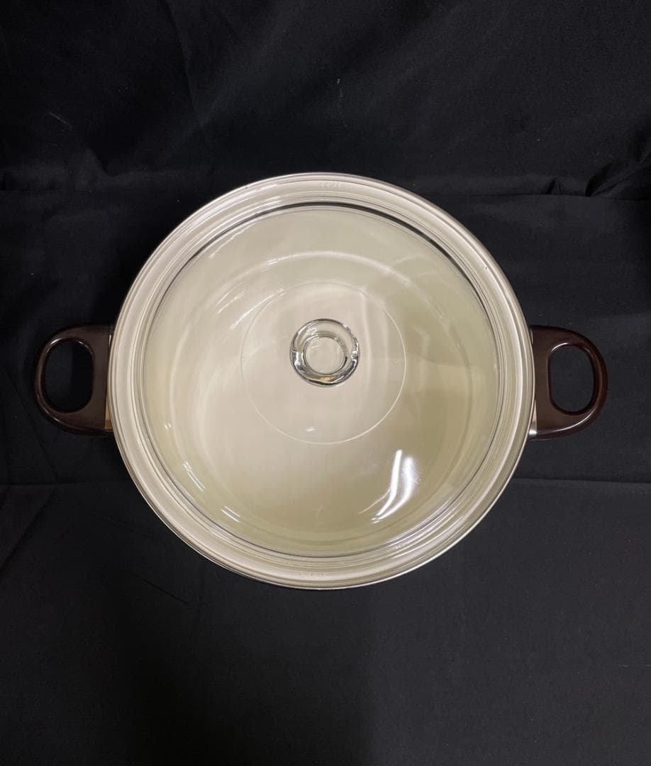 ◆昭和レトロホーロー片手鍋＆両手鍋セット蒸し兼用茶碗蒸し椀５個セット　08199