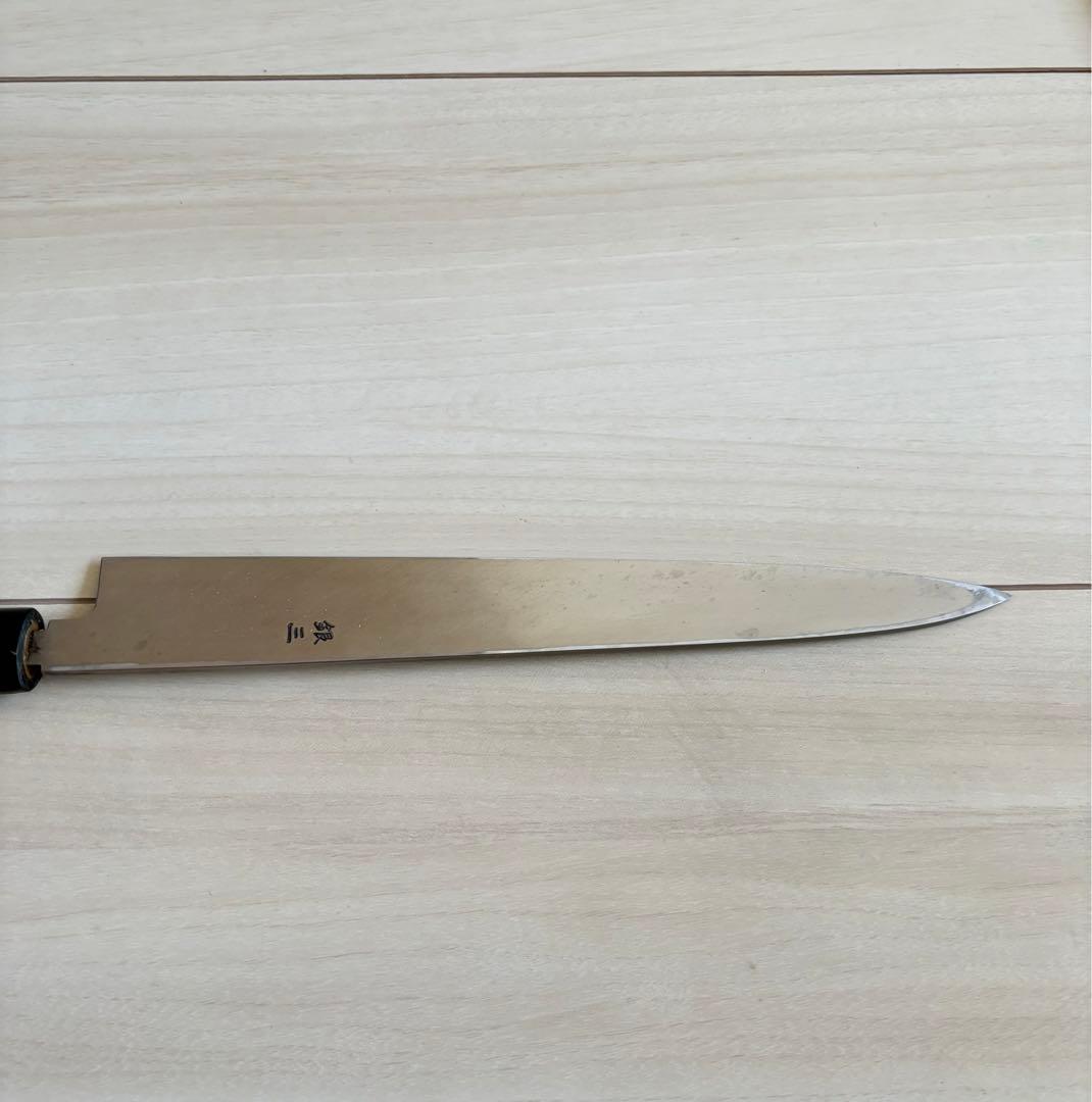 ◎（174）杉本刃物 CM1124_1 木鞘付CM合金鋼製品(柳刃)240mm