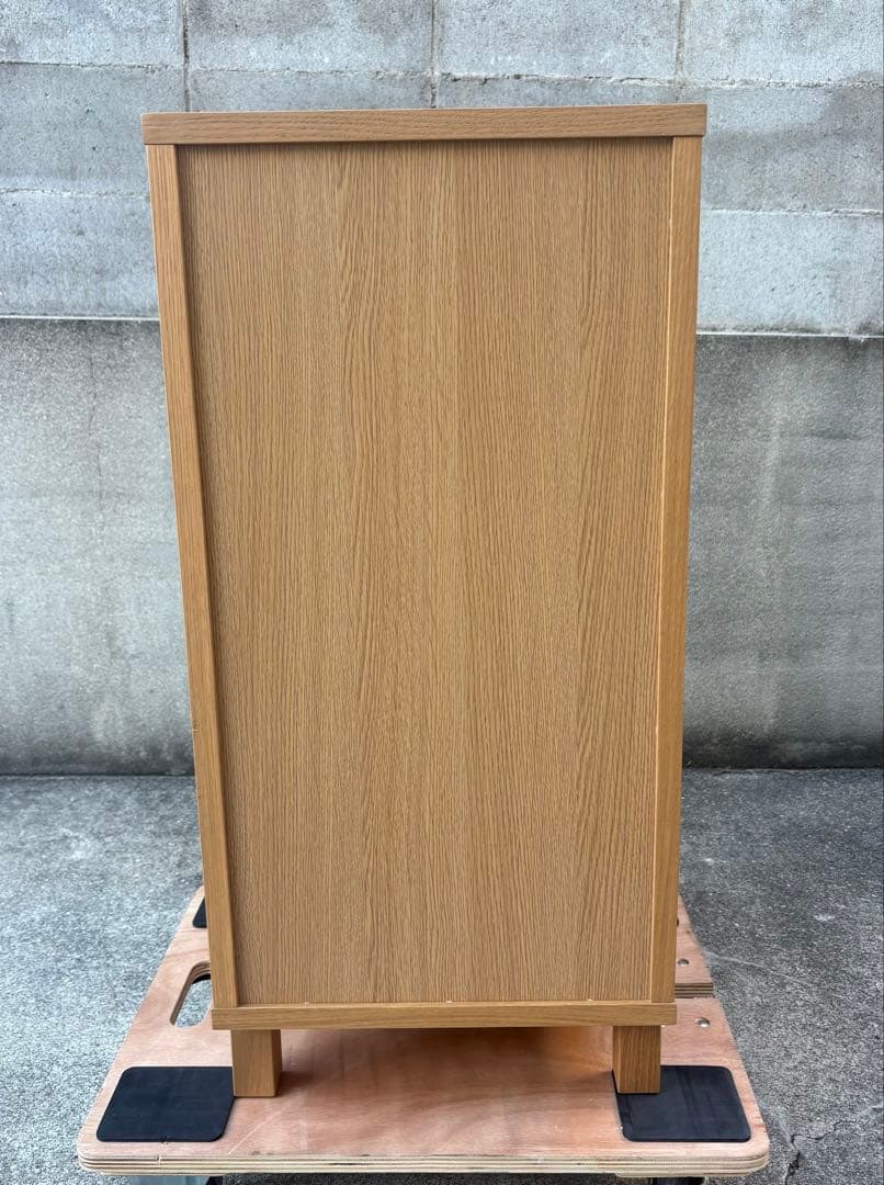 【廃盤 希少品】無印良品 ４段チェスト 足つき タモ材 値下げ！