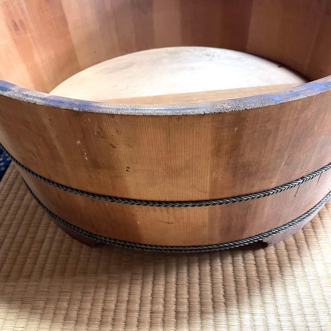 たらい 木桶 桶 樽 特大 大型 木製 古道具 大正昭和 当時物 レトロ