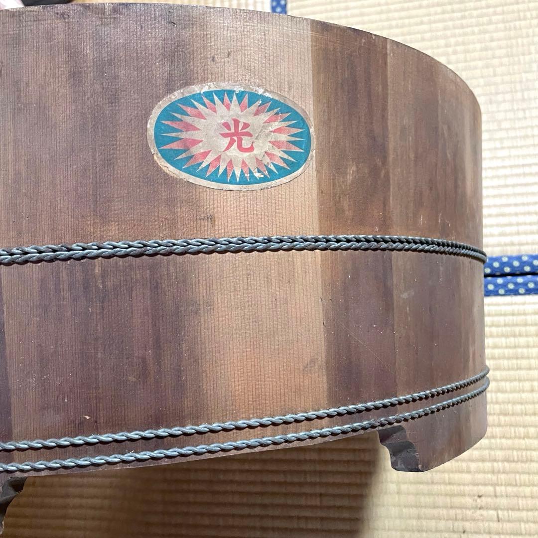 たらい 木桶 桶 樽 特大 大型 木製 古道具 大正昭和 当時物 レトロ