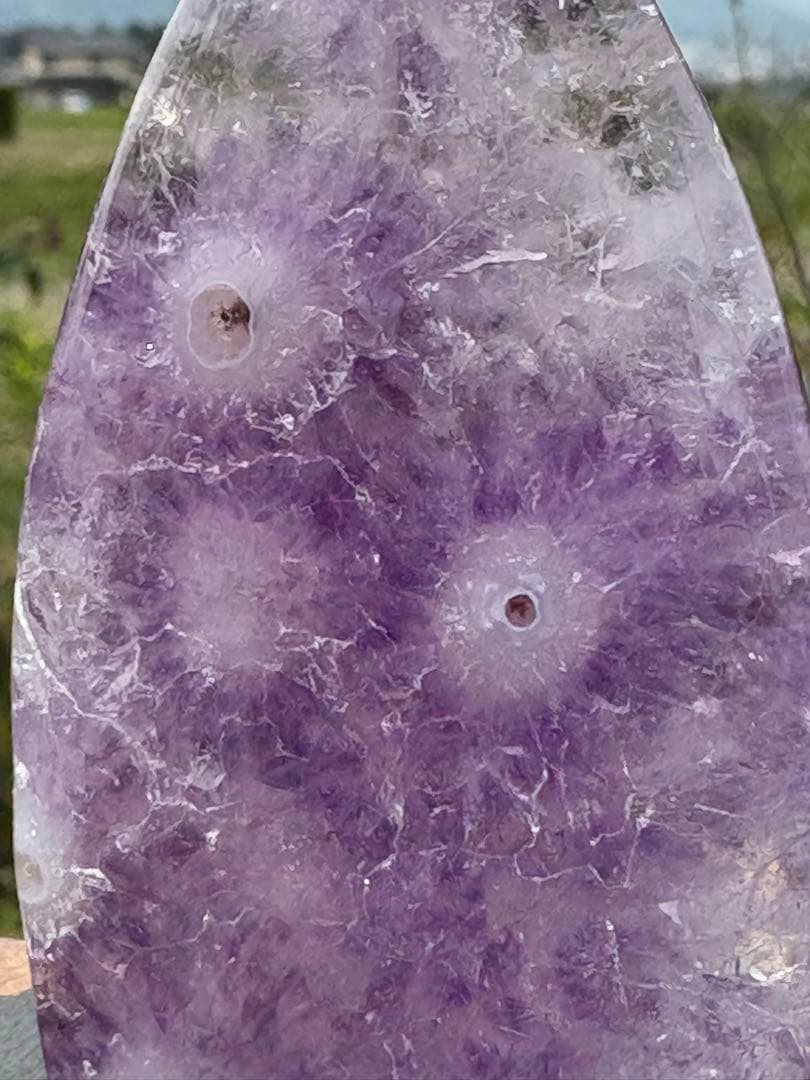 ✴️絶品❤️極美品　ピンクアメジスト　桜瑪瑙　水滴形　置物　天然石