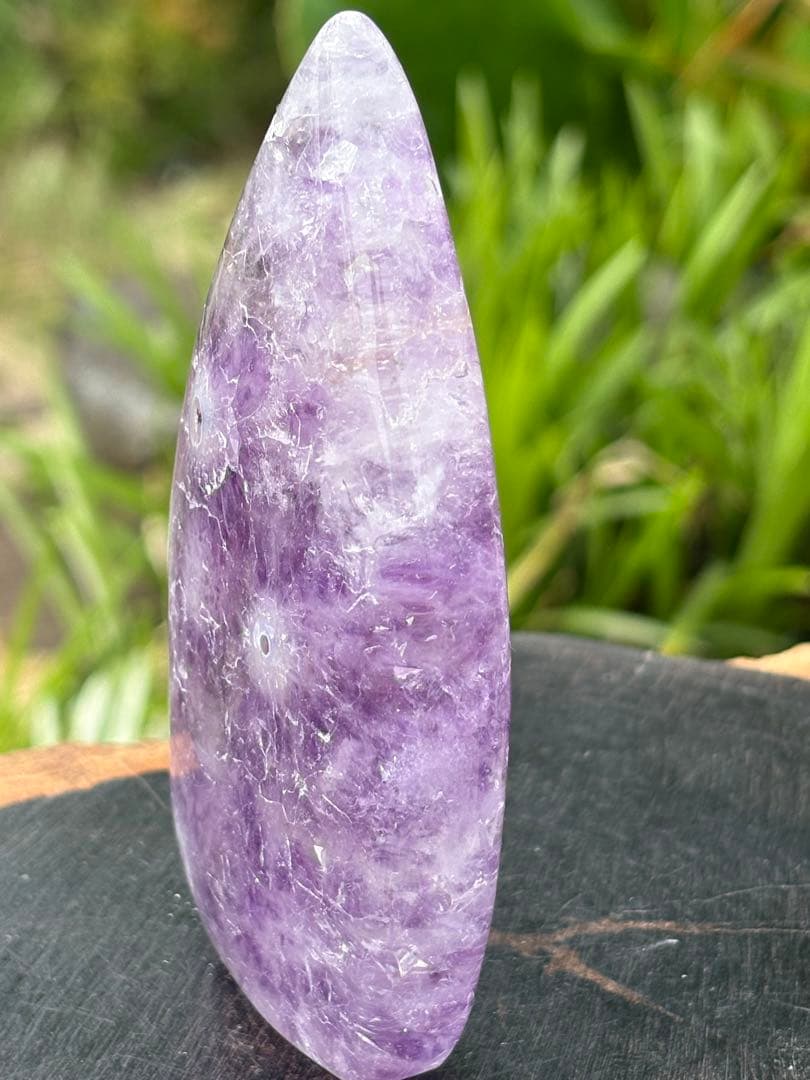 ✴️絶品❤️極美品　ピンクアメジスト　桜瑪瑙　水滴形　置物　天然石