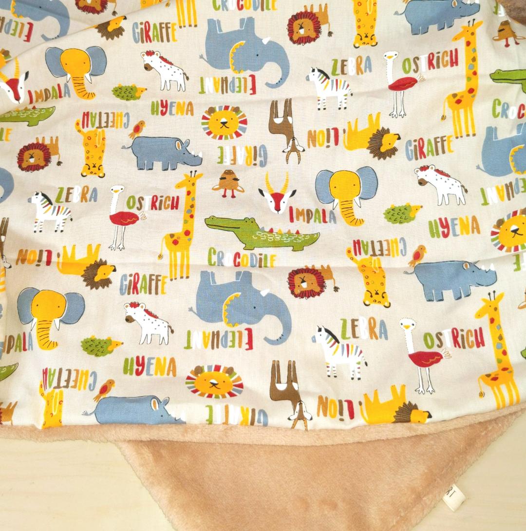 専用♥みかん⭐軽ふわ楽ちん☆マイクロ×コットン♥中バスタオル❤アニマル英語