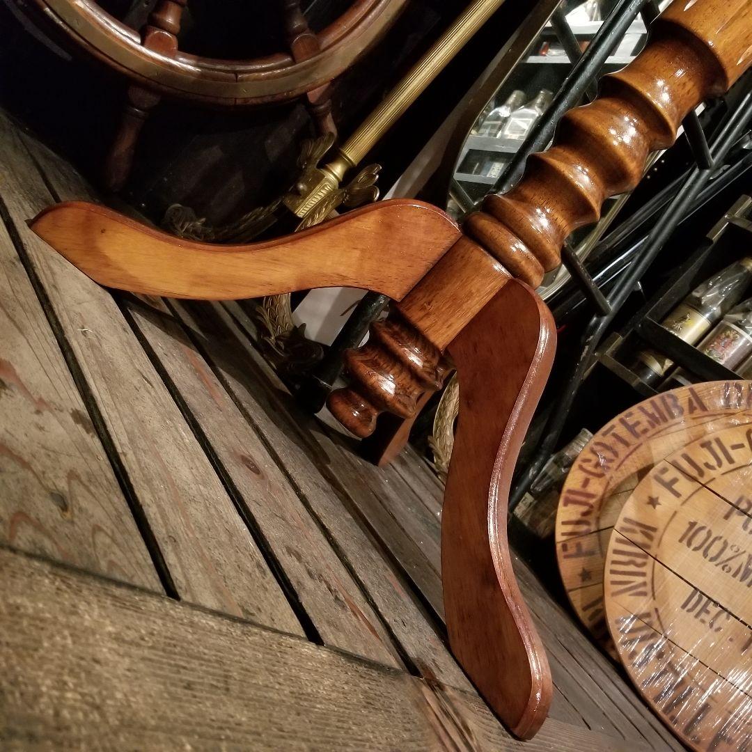 1960's　ヴィンテージ　無垢材　硬木　ウッド　スピンドル　ポール　ハンガー