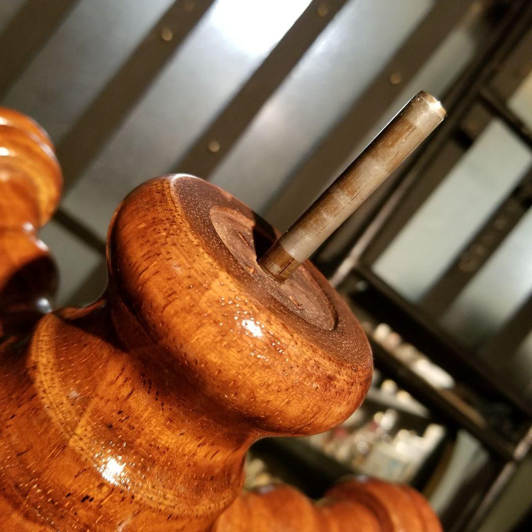 1960's　ヴィンテージ　無垢材　硬木　ウッド　スピンドル　ポール　ハンガー