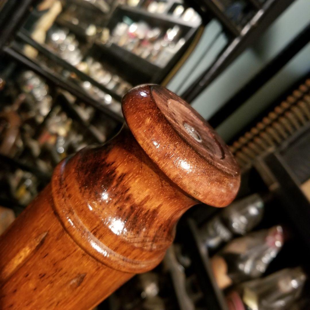 1960's　ヴィンテージ　無垢材　硬木　ウッド　スピンドル　ポール　ハンガー