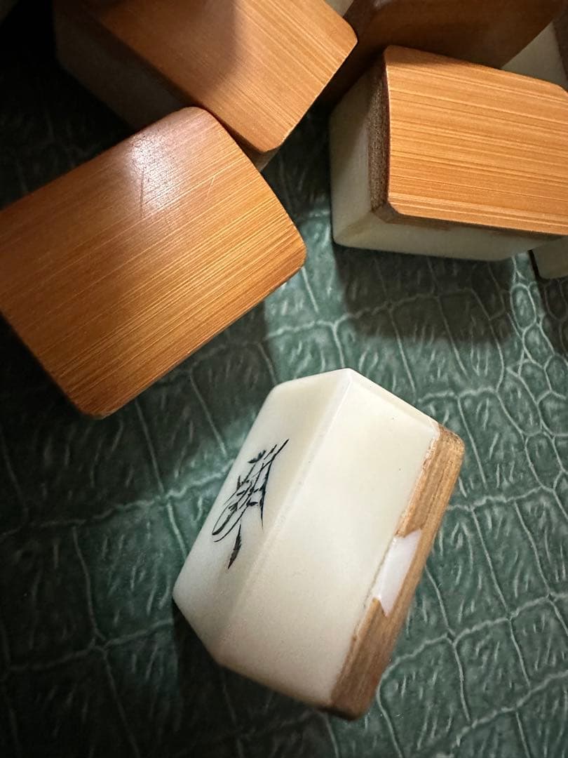 昭和レトロ 麻雀牌セット 竹牌 アンティーク ヴィンテージ ビンテージ