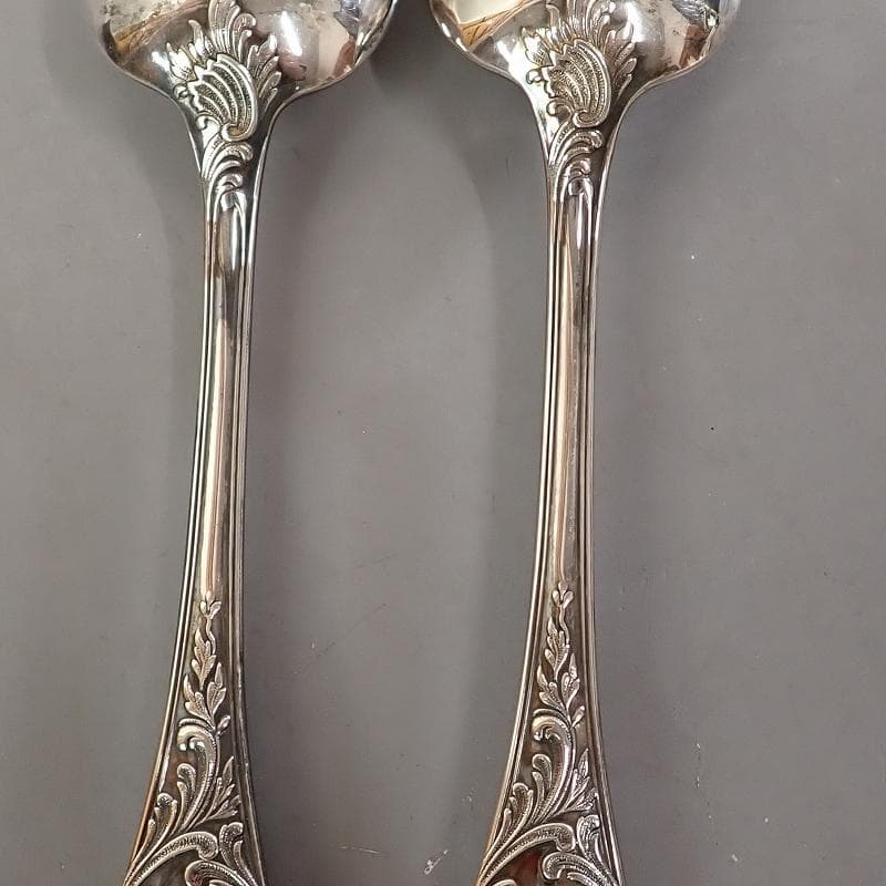 RU-5241　クリストフル　シルバー　マルリーテーブルスプーン　20.5㎝ペア