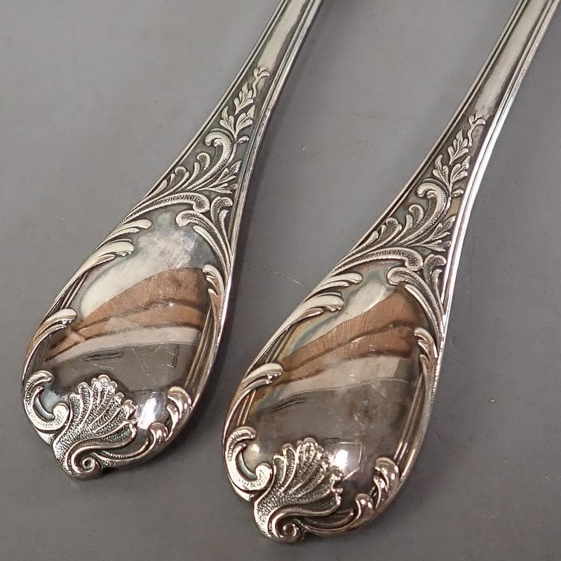 RU-5241　クリストフル　シルバー　マルリーテーブルスプーン　20.5㎝ペア