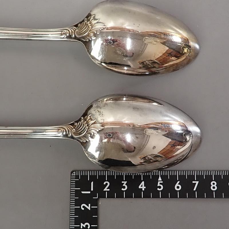 RU-5241　クリストフル　シルバー　マルリーテーブルスプーン　20.5㎝ペア